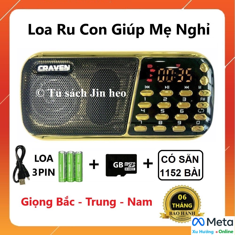 Loa Craven CR-3 Pin, Chuyên Lời Ru Con Ngủ, Hát Ru Con (Có Giọng 3 Miền ...