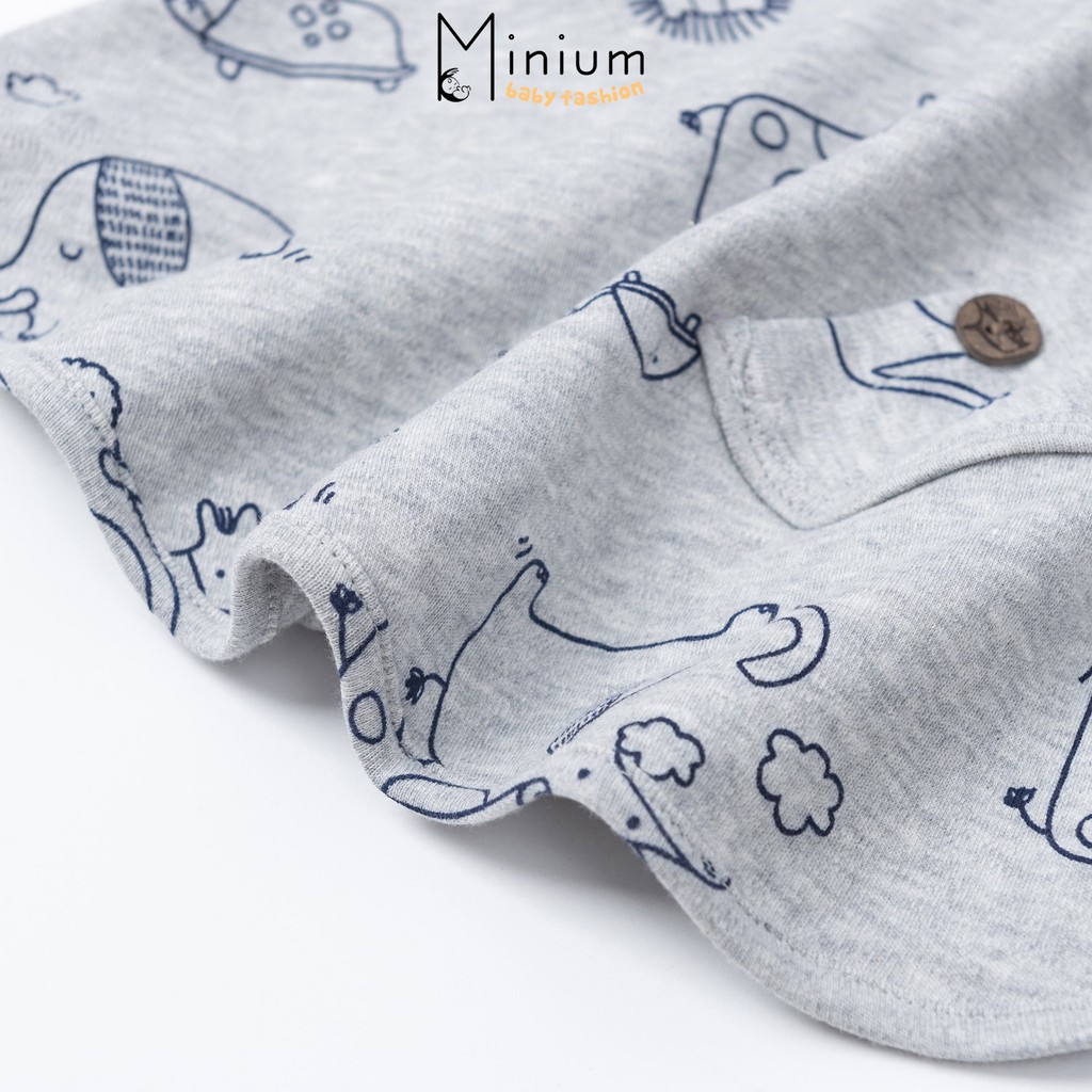 Áo choàng chống nắng bé trai, bé gái 0-6 tuổi Miniumbaby kiểu cánh dơi chất cotton form rộng