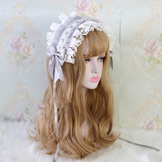 1 Băng Đô Nơ Vải satin Phong Cách lolita Cổ Điển