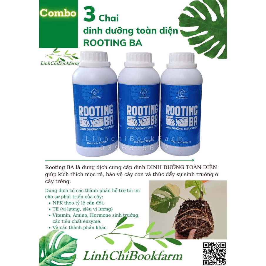 [Tiết kiệm 15k] Dinh dưỡng kích rễ toàn diện cho cây trồng (3 chai ...