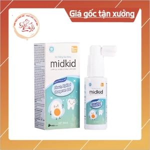 Xịt Midkid chống sâu răng cho bé chai 30ml