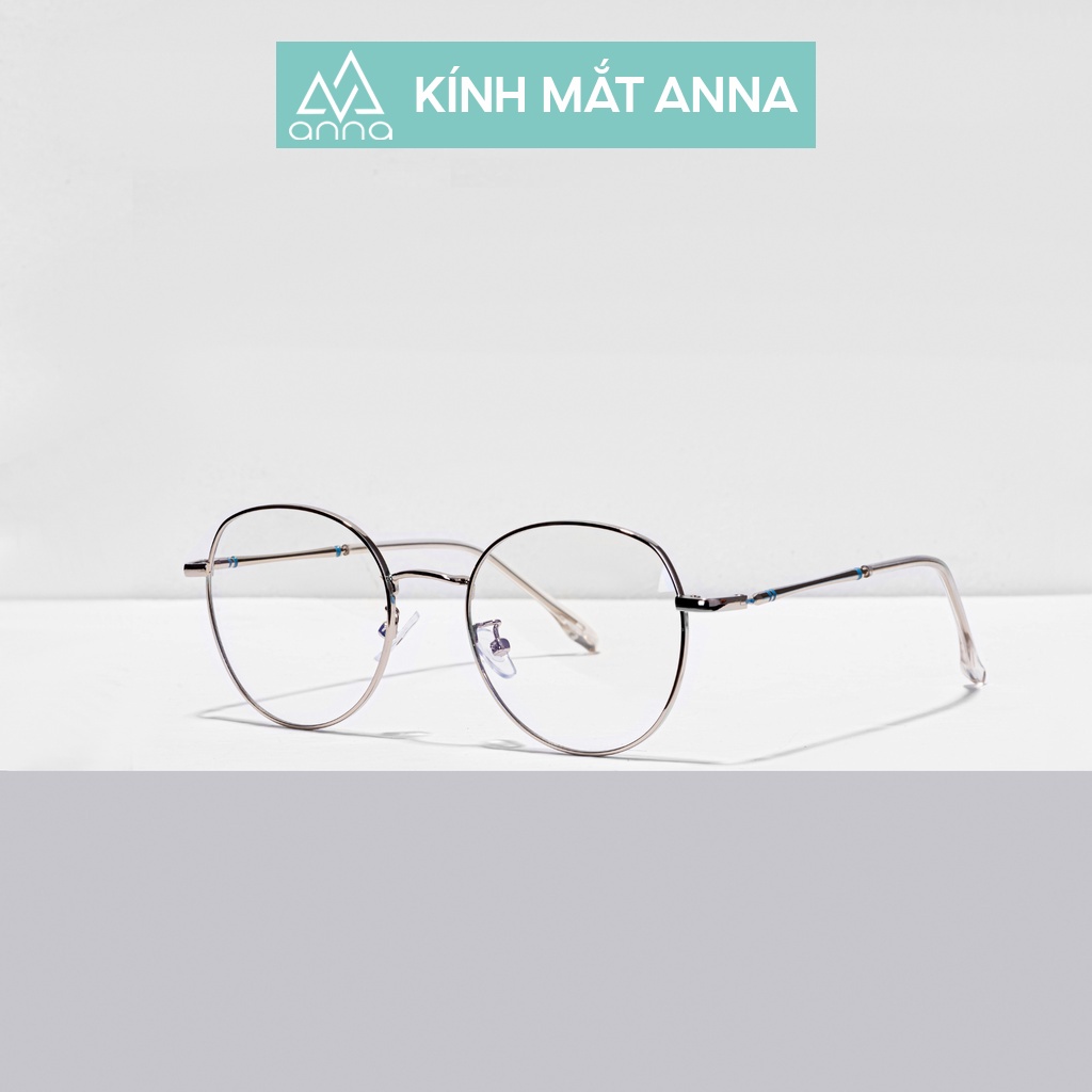 Gọng kính mắt thời trang nữ ANNA dáng tròn chất liệu gọng kim loại 250KL030