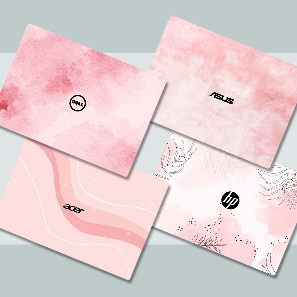 Miếng Dán Laptop Tone Màu Hồng Decal Dán có cho Dell, Hp, Asus