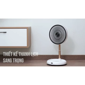 Hàng Đức Elegant Hoạt Động 8h Quạt Tích Điện Gấp Gọn, Điều Khiển Từ Xa 10m, Gấp Gọn Phù Hợp Mọi Không Gian