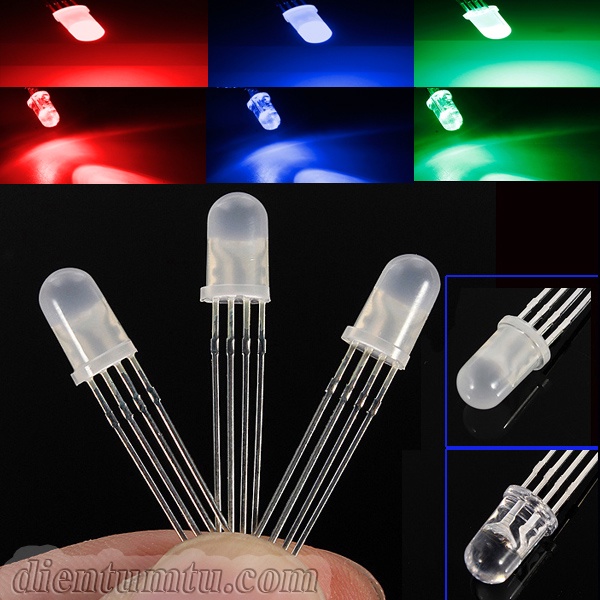 Led RGB 4 Chân Siêu Sáng Phi 5mm | Shopee Việt Nam