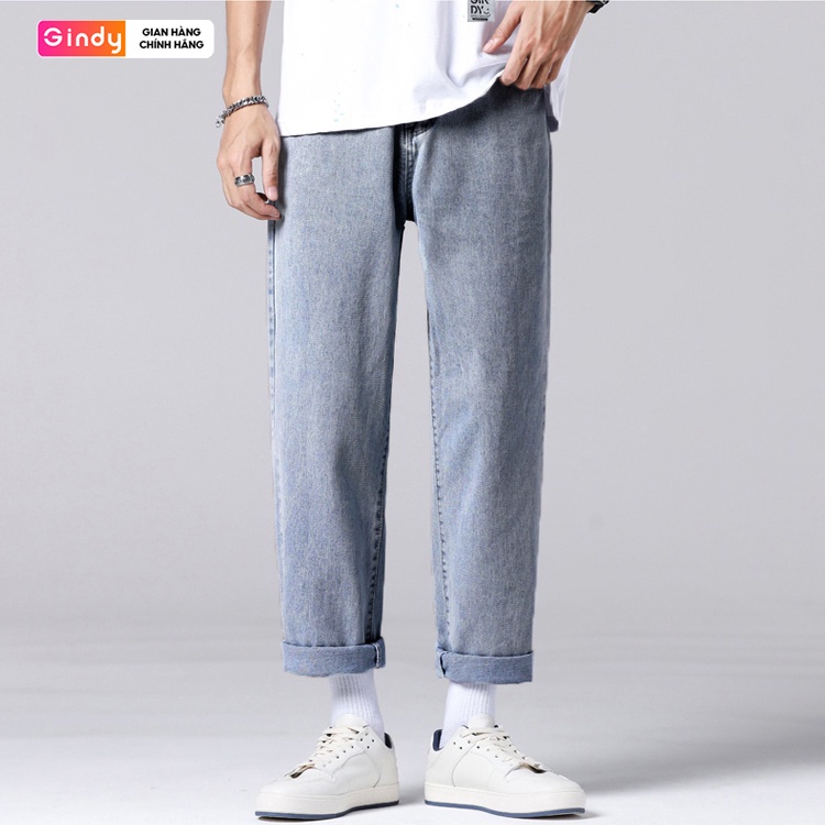 Quần JEAN Nam BASIC SUÔNG GINDY oversize Unisex phong cách hàn quốc ullzang thời trang thu đông Q006