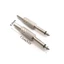Btsg 10 Cái Túi 1 4 Mono o Jack Bạc Kim Loại 6 35mm Nam Monaural o Cáp Kết Nối Phích Cắm