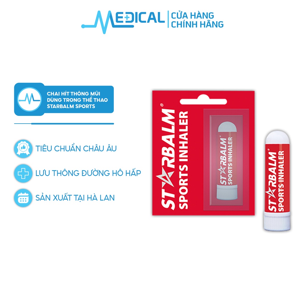 Chai hít thông mũi STARBALM Sports khi chơi thể thao - MEDICAL