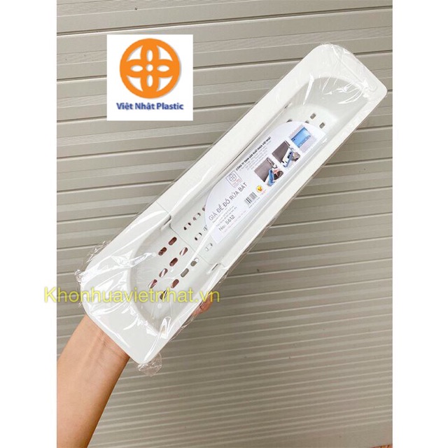 Giá để giẻ rửa bát nhựa Việt Nhật, khay gác bồn để đồ rửa chén hàng cao cấp bền đẹp (MS 5612)bé