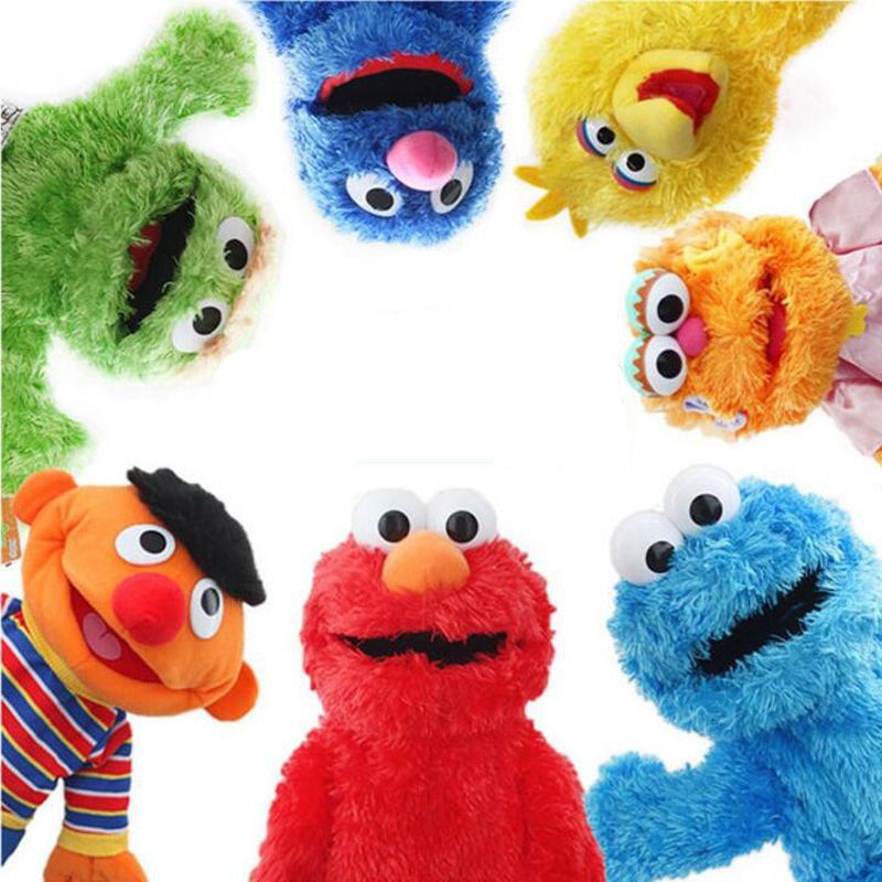 Con Rối Đeo Tay Hình Hoạt Hình Sesame Street Elmo Cho Bé
