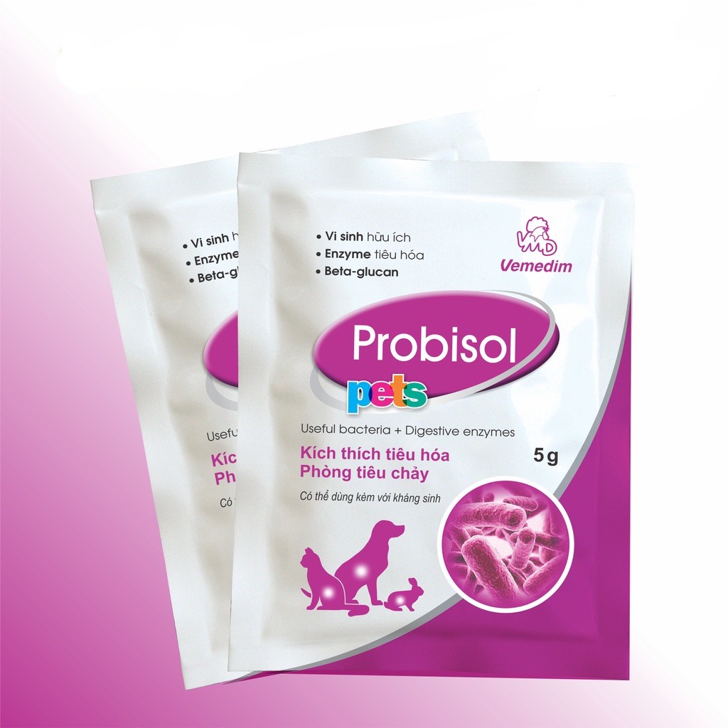Men tiêu hóa Probisol - Men tiêu hóa cho chó mèo, thỏ, hamster gói 5g ...