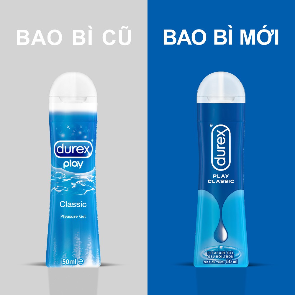 Ảnh Gel bôi trơn Durex Classic gốc nước - Bao bì mới, cải tiến công thức thêm mượt mà, 50ML/chai 3