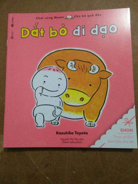 Ảnh Sách - Ehon - Momo Dắt bò đi dạo 1