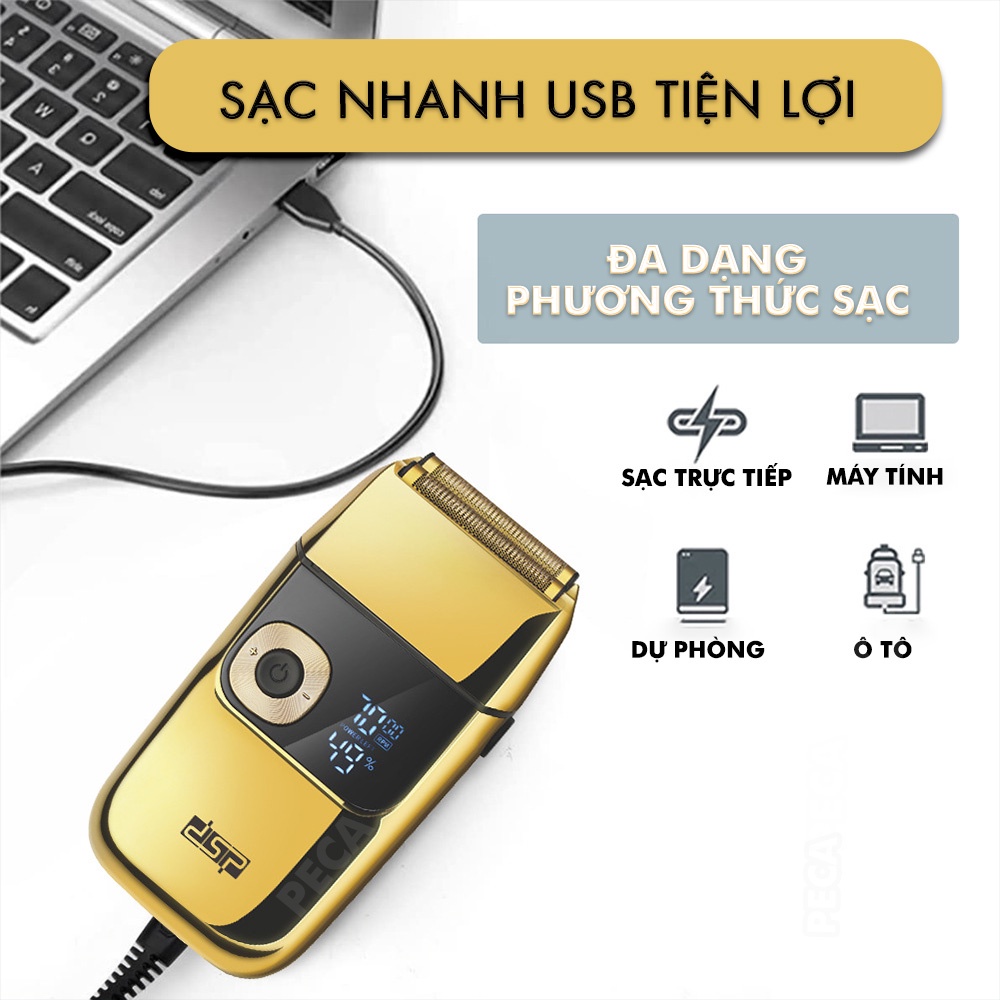 Mô tả Máy cạo râu Kemei KM-2028 màn hình LCD thông minh 3 tốc độ cắt- có thể fade tóc - phân phối chính hãng - 7