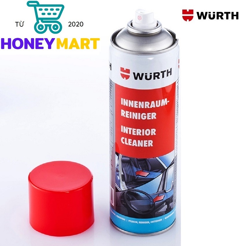 Vệ Sinh Nội Thất Hoạt Tính Wurth Interior Cleaner (500ml) 0893033 Chai