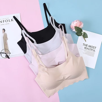 Women's Wireless Sports Bralette Underwear Plus Crop Tops
