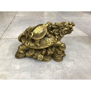 Long Quy Rùa Cõng Con Vật Phẩm Phong Thủy bằng đồng