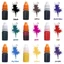 VVDZA 2 Chiếc Flash Nạp Mực Dầu Nóng Hữu Ích Inkpad DIY Thủ Công Máy Dập