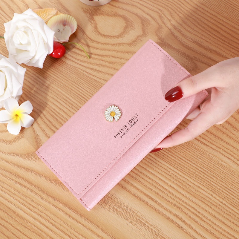 Ví bóp nữ dài cầm tay Forever Lovely hoa cúc TX141