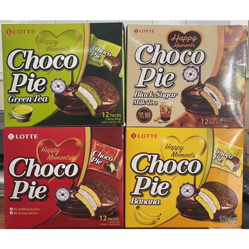 Bánh Choco Pie Lotte 12 packs 336g các vị | Shopee Việt Nam