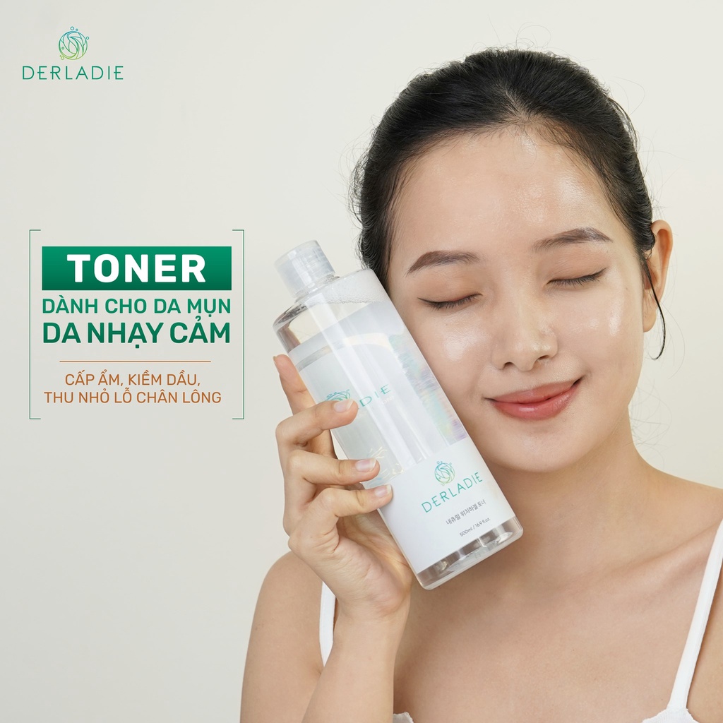 Ảnh Toner Derladie Natural Witch Hazel Ngừa Mụn, Làm Sạch Da 500ml 3
