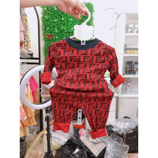 Set bộ thu đông chất liệu da cá cho bé trai