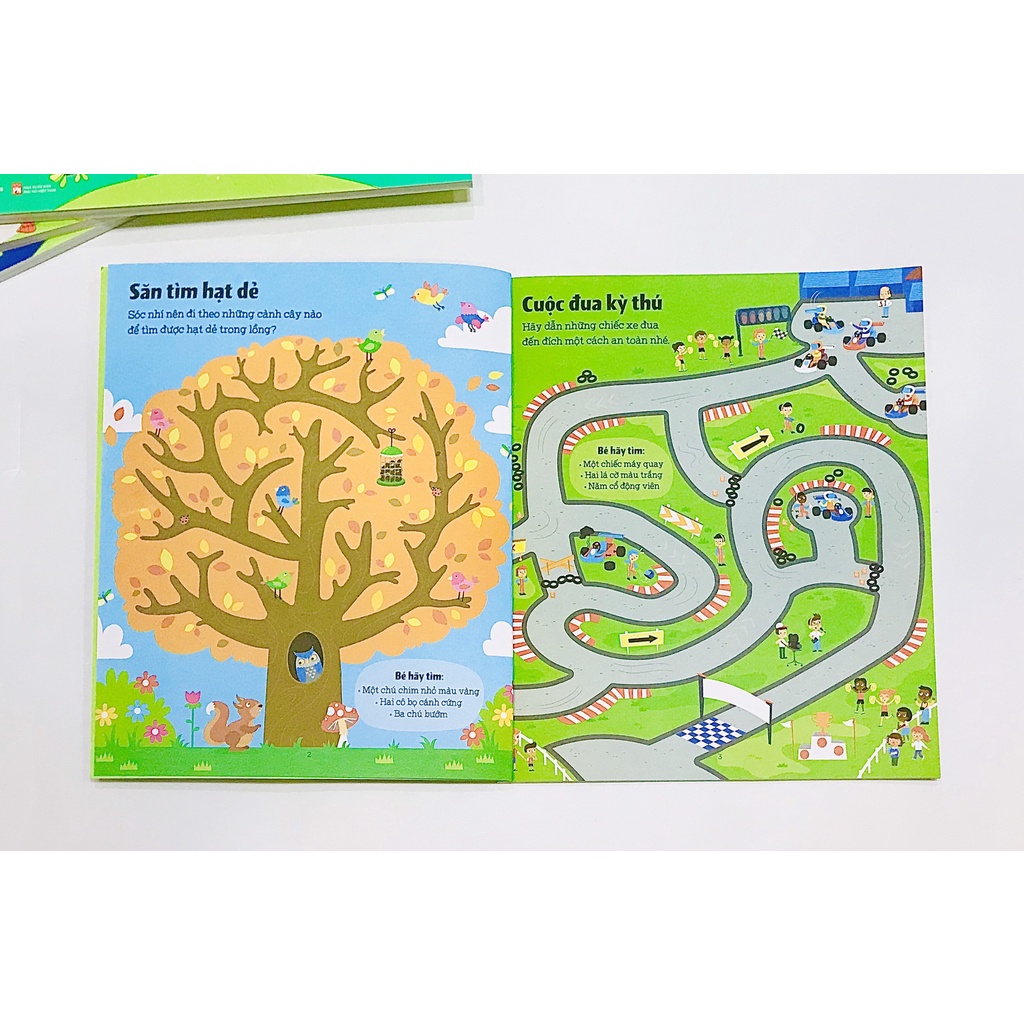Ảnh Sách - Combo Mê cung phát triển tư duy tập 1,2,3,4, du hành vũ trụ, khám phá thế giới - Vizibook 2