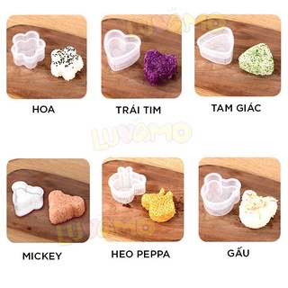 Khuôn tạo hình cơm nắm Sushi Onigiri kiểu nhật,khuôn làm kimpap,làm bánh