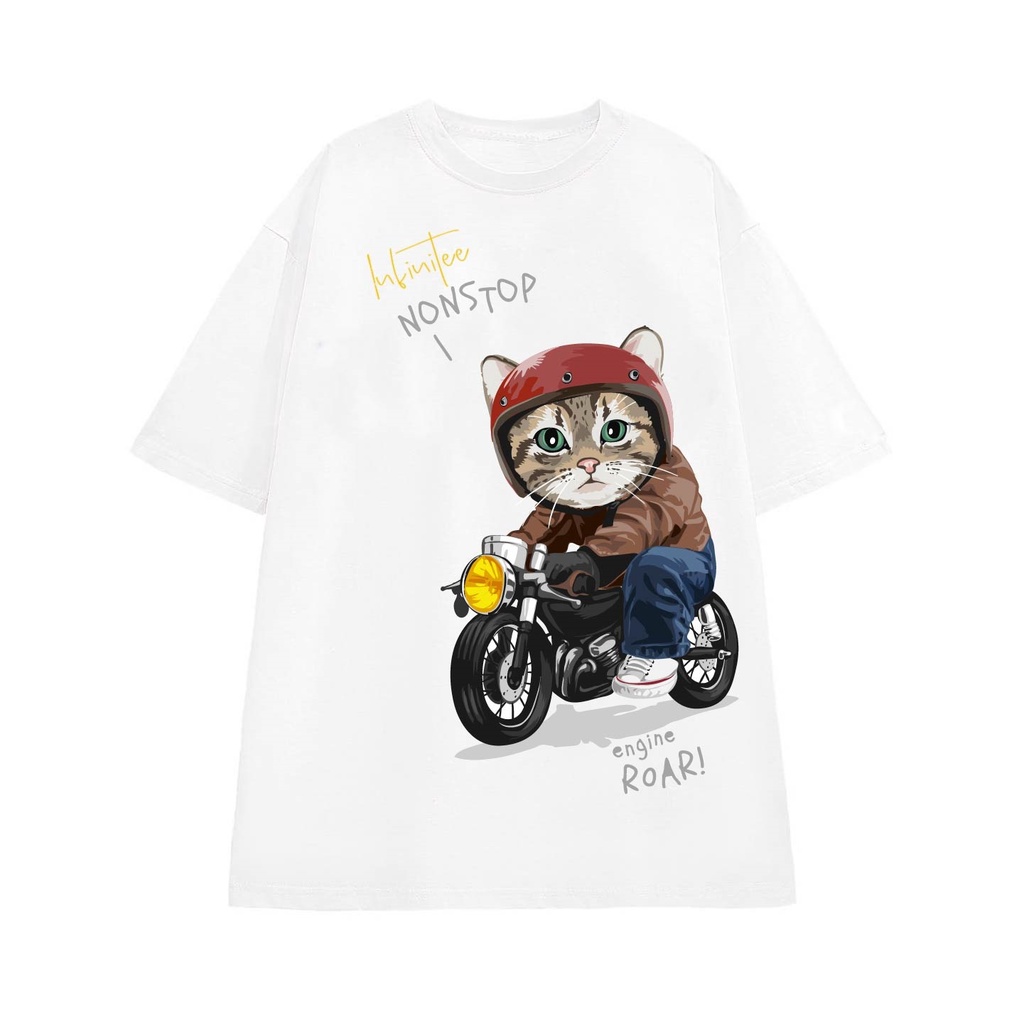 Áo thun INFINITEE Fni0728, Thun 100% Cotton - form rộng Unisex.