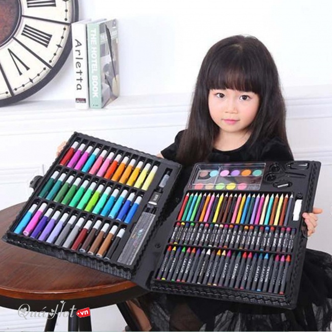 Hộp màu thủ công 150 chi tiết cho bé yêu học tập