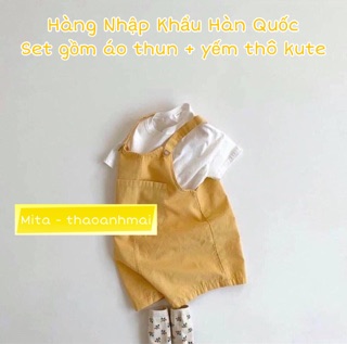 [NHẬP KHẨU HÀN QUỐC] Set Yếm cho bé cưng xỉu, mềm mại, không nhăn - yếm trẻ em HÀNG LOẠI 1