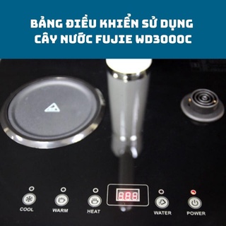 Cây nước nóng lạnh bàn trà, bình âm FujiE WD3000C - tích hợp đun nước siêu tốc pha trà cafe tiện lợi