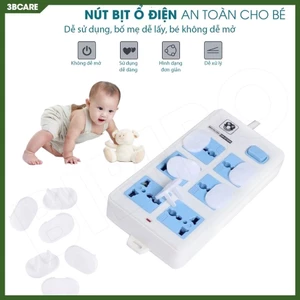 Nút bịt ổ điện bảo vệ an toàn cho bé nút bịt ổ cắm điện chống giật LR 2 chân - Shop 3B Care