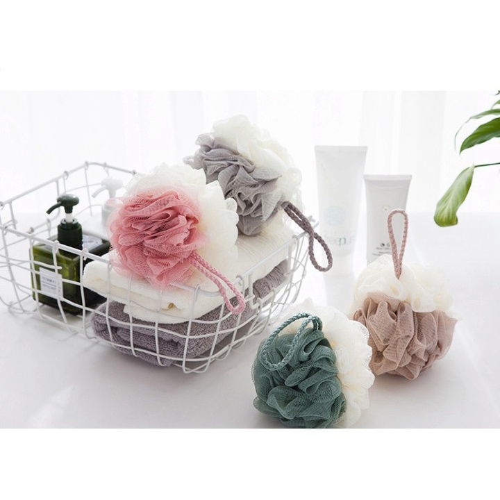 Bông Tắm Dài,Bông Tắm Tròn Cao Cấp Hàn Quốc - Sợi Bông Mềm Mịn