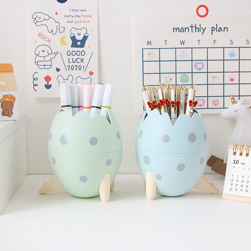 Hộp đựng bút trứng khủng long dễ thương cute nhiều màu ngộ nghĩnh - Kemshop K304