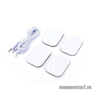 (Hàng Mới) Dây Cáp Điện Với 4 Miếng Dán Cho Máy Massage Jack 2.5mm