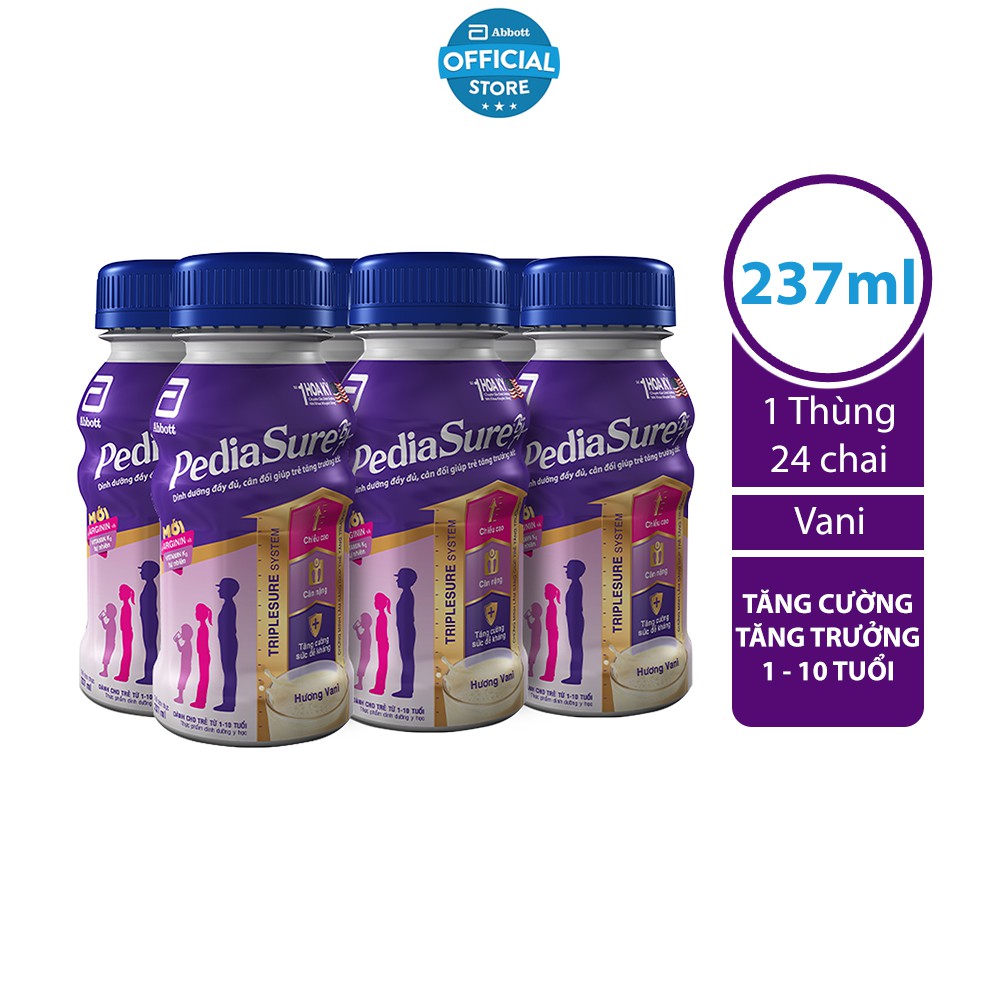 Ảnh Thùng 24 Sữa nước PediaSure 237ml/chai hương vani 3