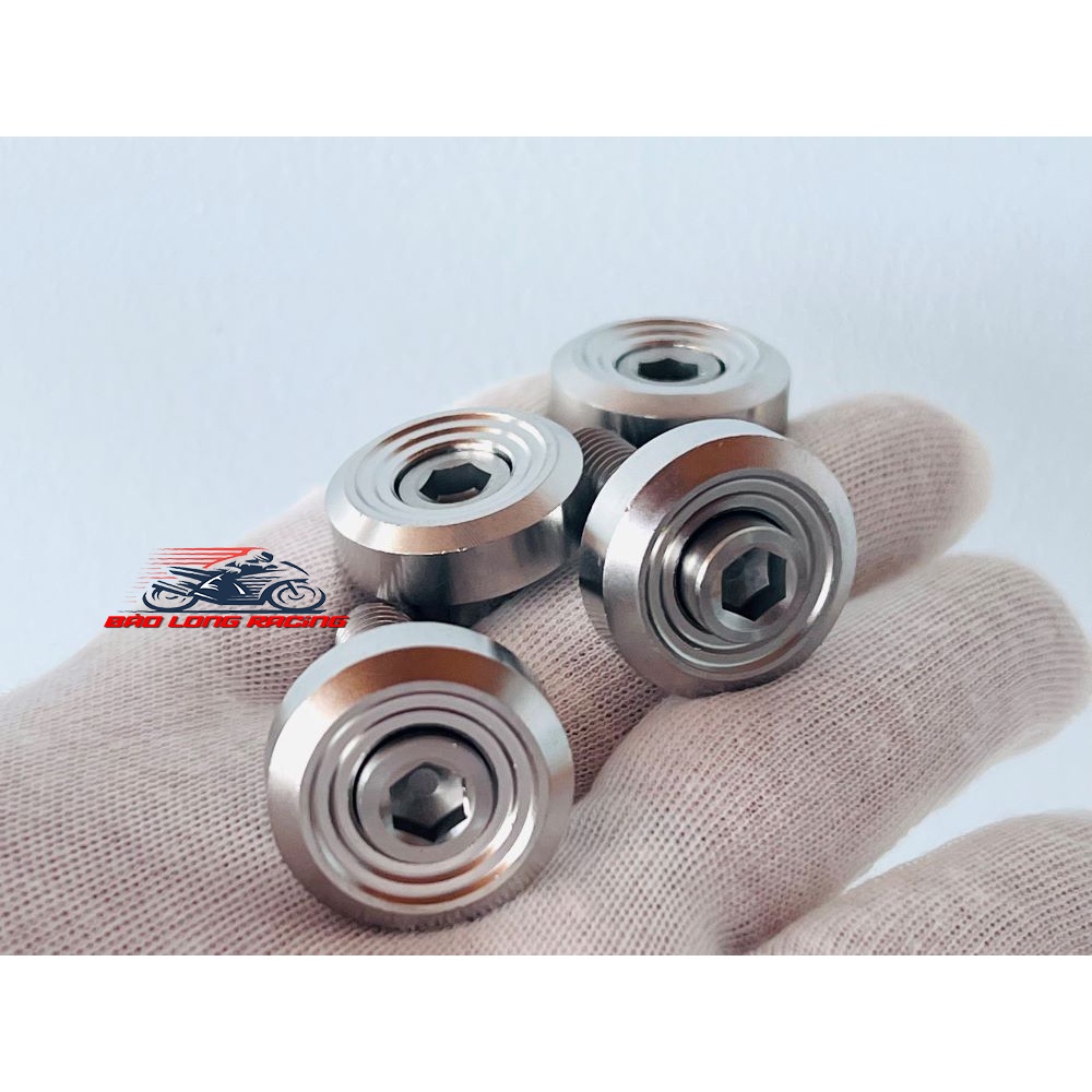 Bộ ốc khâu gác chân WAVE NHỎ, WAVE THÁI , SUPER DREAM ĐI GÁC CHÂN DÀI ( FULL INOX 304 )