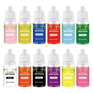 12 lọ màu nhuộm Epoxy Resin Uv trong suốt không phai chuyên nghiệp