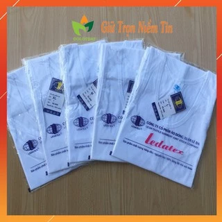 Áo lót trắng nam cộc tay Cotton đông xuân cao cấp LEDDATEX kiểu bộ đội mặc trong sơ mi LOTNAM