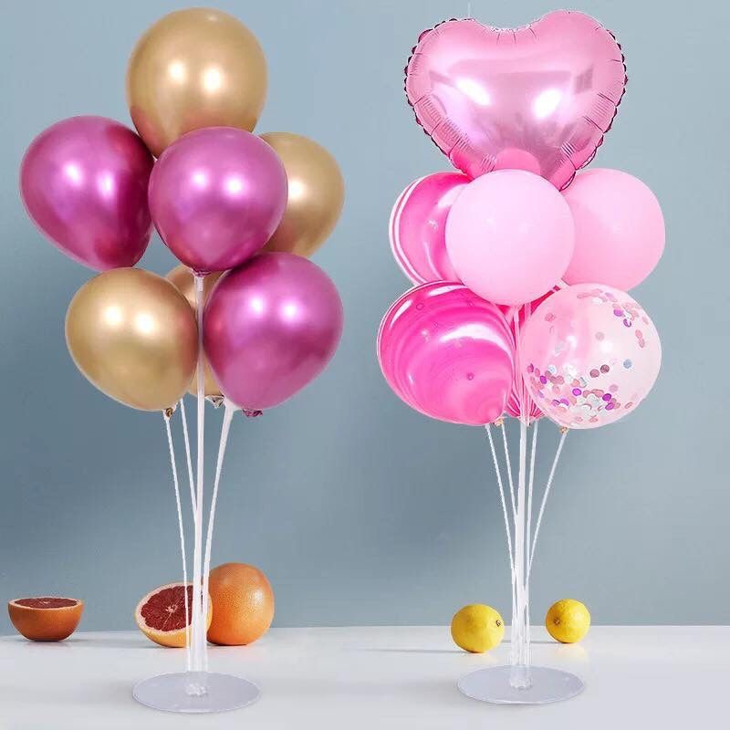 Trụ Cắm Bóng Bay Bằng Nhựa Meka Cao 70 cm 7 Nhánh Trang Trí Sinh Nhật Cho Bé Trai Bé Gái Người Lớn - K67