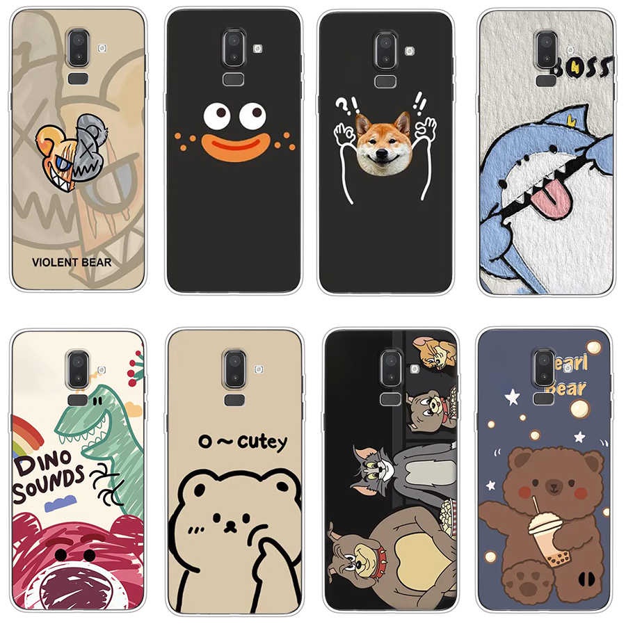 Ốp Điện Thoại TPU Dẻo In Họa Tiết Độc Đáo Thời Trang Cho Samsung Galaxy j7 pro j5 2017 J8 2018 A01