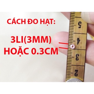 Hạt cườm nhựa ngọc trai 6mm nhiều màu có lỗ xỏ 2 đầu  loại tốt làm trang sức phụ kiện handmade Pinky Shop mã HCNT