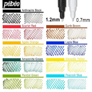 Bút lông màu vẽ gốm sứ Pebeo Porcelaine 1 cây - COLORMATE
