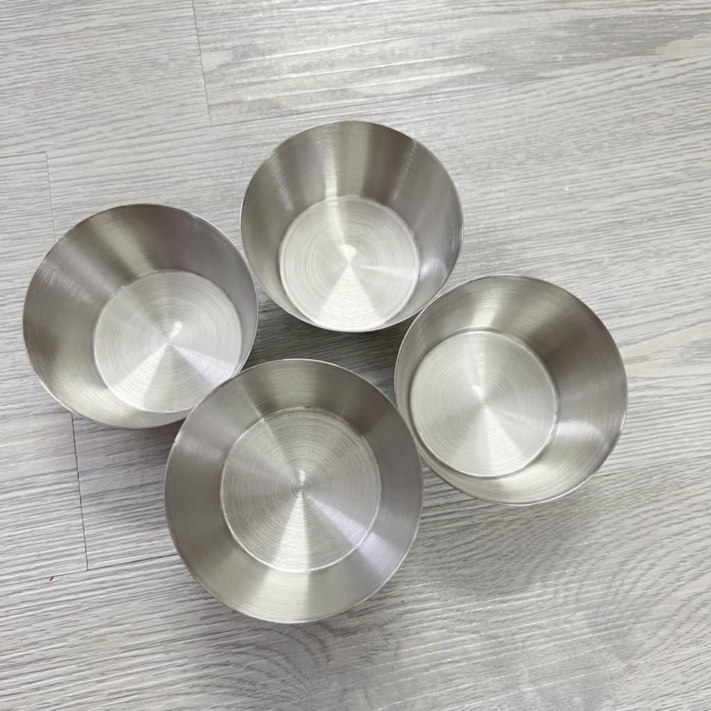 combo 10 Khuôn làm bánh flan,Làm Đá ,Rau Câu inox 304( 7cm ) chén inox đựng nước sốt nướng BBQ không gỉ