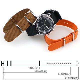 Mới Dây Đeo Đồng Hồ Bằng Nylon Co Giãn 20mm 22mm Dành Cho Quân Đội