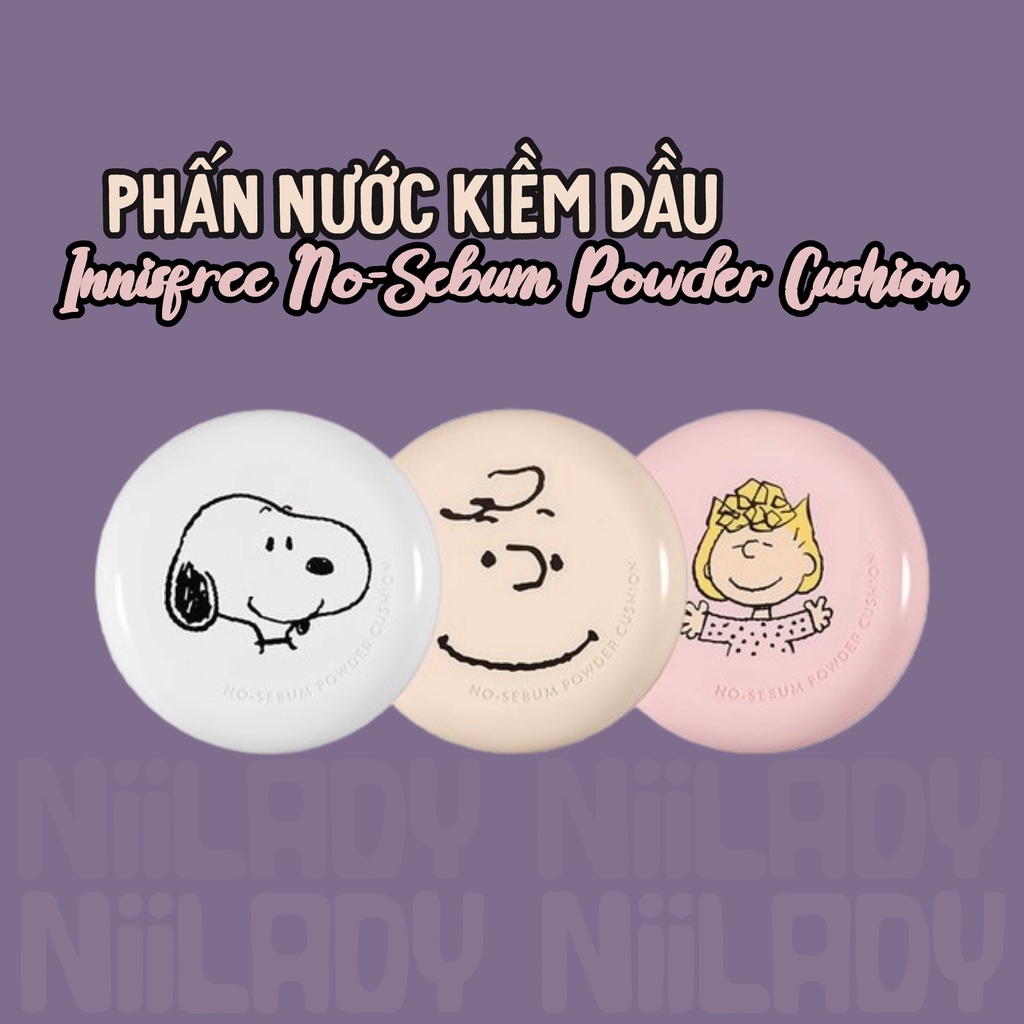 Phấn nước kiềm dầu Innisfree NoSebum Powder Cushion (Innisfree x