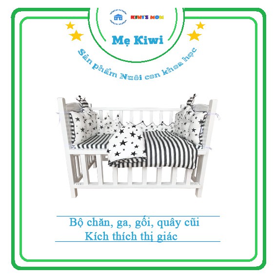 BỘ CHĂN, GA, GỐI, QUÂY CŨI KIWI'S MOM - Kích Thích Thị Giác (inbox kích thước)