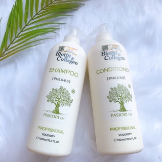 Cặp gội xả - Kem ủ tóc Biotin & Collagen Professional
