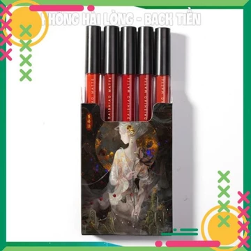Set Son Kem Lì DAISHIAO MATTE 5 Chiếc KING DC Hàng Chuẩn Nội Địa Trung Lâu Trôi Bền Màu Cuốn Hút